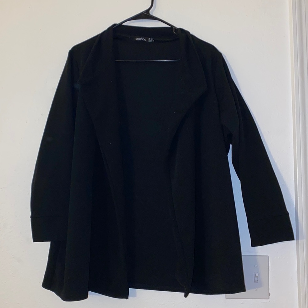 Black Plus-Size Work Blazer